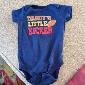Navy Blue Baby Bodysuit - Daddy's Little Kicker